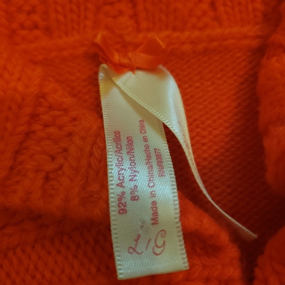 Preowned Orange Crop Button Sweater size Large - Picture 3 of 7